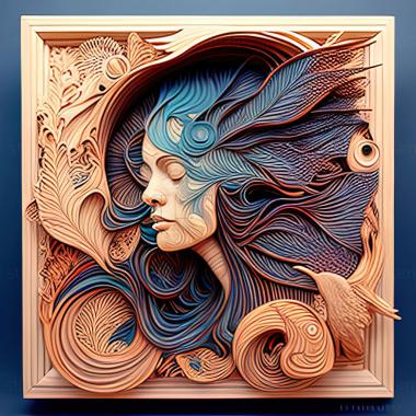 3D model st cosmic energy by Kelly McKernan (STL)